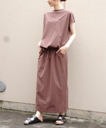 STEPS（ステップス）の「THOUSAND MILE/サウザンドマイル　ギャザーヘムTEE＆スカート セットアップ　GATHERD HEM TEE & SKIRT SET（セットアップ）」