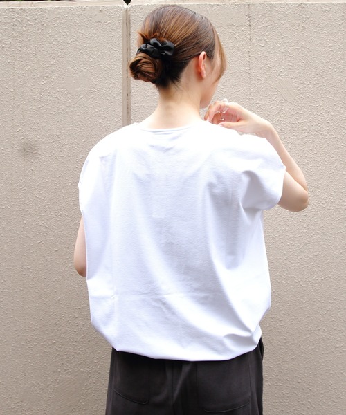 THOUSAND MILE（サウザンドマイル）の「THOUSAND MILE/サウザンドマイル　ギャザーヘムTEE＆スカート セットアップ　GATHERD HEM TEE & SKIRT SET（セットアップ・レディース・ホワイト×ブラック/ブラック/ブラウン・FREE）」の17枚目の写真