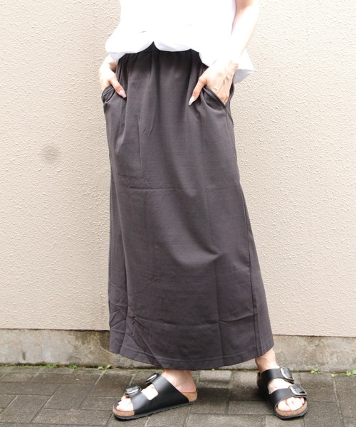 THOUSAND MILE（サウザンドマイル）の「THOUSAND MILE/サウザンドマイル　ギャザーヘムTEE＆スカート セットアップ　GATHERD HEM TEE & SKIRT SET（セットアップ・レディース・ホワイト×ブラック/ブラック/ブラウン・FREE）」の18枚目の写真