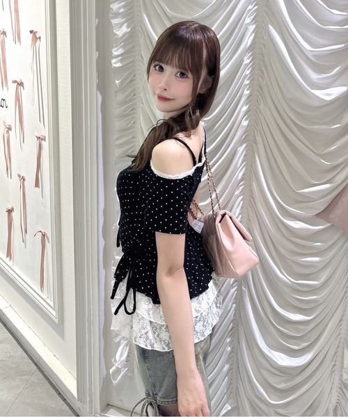 one way(ワンウェイ)の「チョーカーペプラムトップス(Tシャツ/カットソー・レディース・サックスブルー/グレー/ブラック系その他/ホワイト系その他/ホワイト/ピンク・FREE)」の20枚目の写真