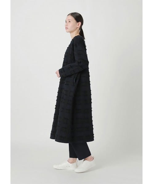 Plantation（プランテーション）の「BIZENチェックWAVE  / S（ワンピース・レディース・ネイビー/ライトグレー/ブルー・M size/L size）」の10枚目の写真