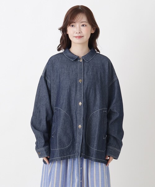 one'sterrace(ワンズテラス)の「コットンデニムジャケット(デニムジャケット・レディース・ネイビー系5/ブルー系その他7・02)」の15枚目の写真