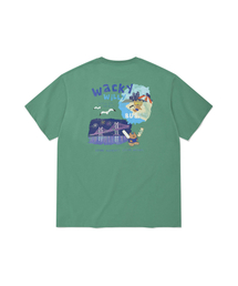キキトラベルシリーズ釜山Tシャツグリーン