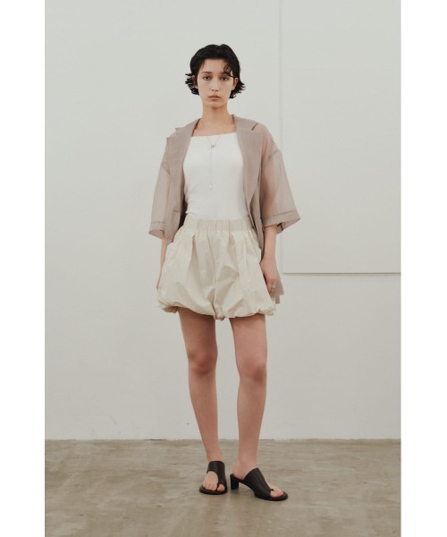 STYLEMIXER（スタイルミキサー）の「ACTIVE撥水UVバルーンショートパンツ（その他パンツ・レディース・アイボリー/ブラック/ミント・SMALL/MEDIUM）」の4枚目の写真