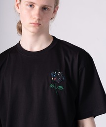 rehacer TEE : Dark Flower Rose TEE / ダークフラワー ローズ Tシャツ