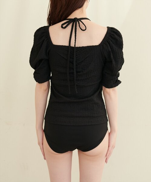 natural couture（ナチュラルクチュール）の「【水着】ねじりトップス＋ショーツSET（水着・レディース・ピンク/ブラック/ブルー/ラベンダー・FREE）」の14枚目の写真