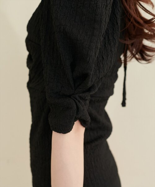 natural couture（ナチュラルクチュール）の「【水着】ねじりトップス＋ショーツSET（水着・レディース・ピンク/ブラック/ブルー/ラベンダー・FREE）」の17枚目の写真