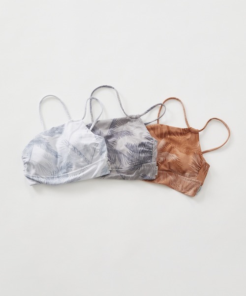 Julier Yoga and Relax(ジュリエヨガアンドリラックス)の「Julier palm treeアシンメトリーブラトップ(水着・レディース・ベージュ/オレンジ/ホワイト・0/1)」の5枚目の写真