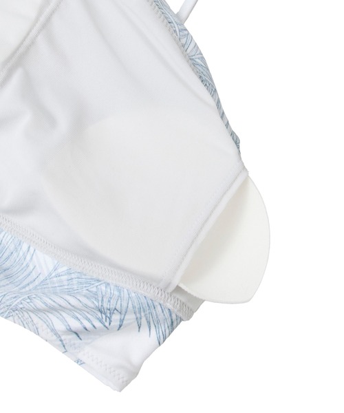 Julier Yoga and Relax(ジュリエヨガアンドリラックス)の「Julier palm treeアシンメトリーブラトップ(水着・レディース・ベージュ/オレンジ/ホワイト・0/1)」の22枚目の写真