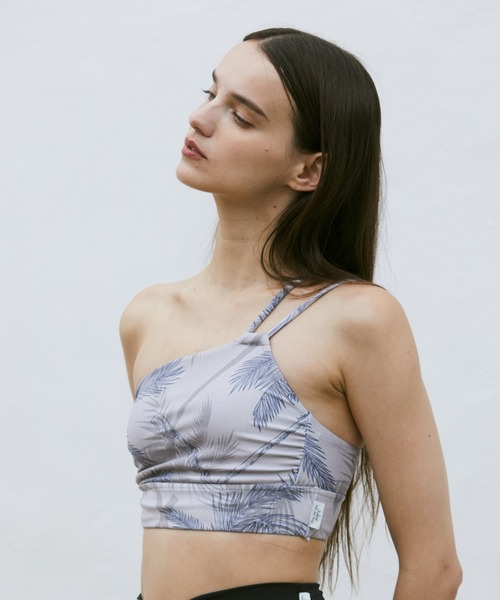 Julier Yoga and Relax(ジュリエヨガアンドリラックス)の「Julier palm treeアシンメトリーブラトップ(水着・レディース・ベージュ/オレンジ/ホワイト・0/1)」の17枚目の写真