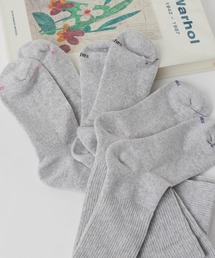 HANES | Hanes/ヘインズ Hanes originals 3P ハーフパイル 足底転写ロゴ フルレングス丈ソックス 2026年 夏 夏服(ソックス/靴下)