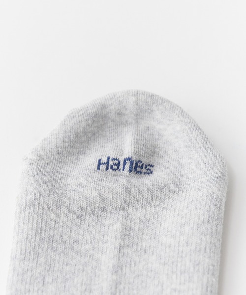 HANES(ヘインズ)の「Hanes/ヘインズ Hanes originals 3P ハーフパイル 足底転写ロゴ フルレングス丈ソックス 2026年 夏 夏服(ソックス/靴下・メンズ・ホワイト/ブラック/グレー・S)」の15枚目の写真