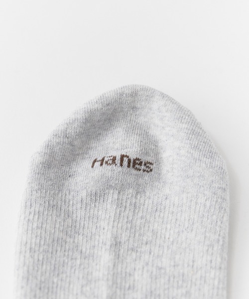 HANES(ヘインズ)の「Hanes/ヘインズ Hanes originals 3P ハーフパイル 足底転写ロゴ フルレングス丈ソックス 2026年 夏 夏服(ソックス/靴下・メンズ・ホワイト/ブラック/グレー・S)」の16枚目の写真