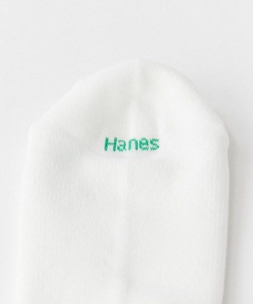 HANES(ヘインズ)の「Hanes/ヘインズ Hanes originals 3P ハーフパイル 足底転写ロゴ フルレングス丈ソックス 2026年 夏 夏服(ソックス/靴下・メンズ・ホワイト/ブラック/グレー・S)」の8枚目の写真