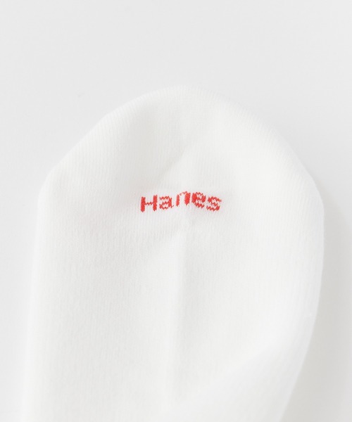 HANES(ヘインズ)の「Hanes/ヘインズ Hanes originals 3P ハーフパイル 足底転写ロゴ フルレングス丈ソックス 2026年 夏 夏服(ソックス/靴下・メンズ・ホワイト/ブラック/グレー・S)」の10枚目の写真