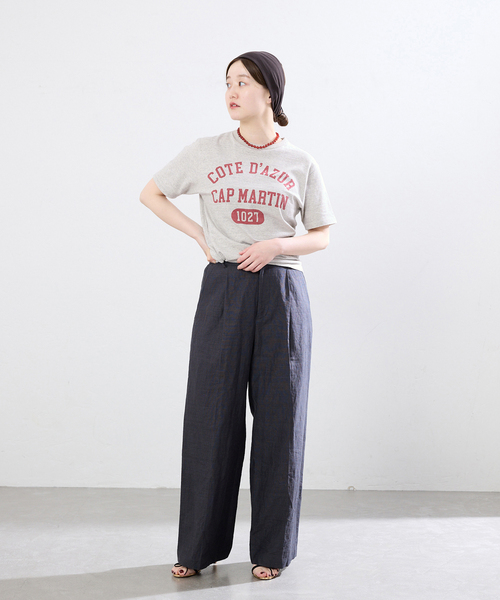 新品　イエナ　カットソー BLACK COTE D'AZUR ロゴTシャツ（Tシャツ/カットソー）｜IENA（イエナ