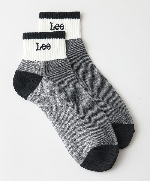 Lee(リー)の「【LEE/リー】【足底クッションの心地よい着用感】杢 クオーターソックス 3足組 ブランドロゴ 通学 定番 ギフト まとめ買い メンズ 25-27cm(ソックス/靴下・メンズ・その他・FREE)」の5枚目の写真