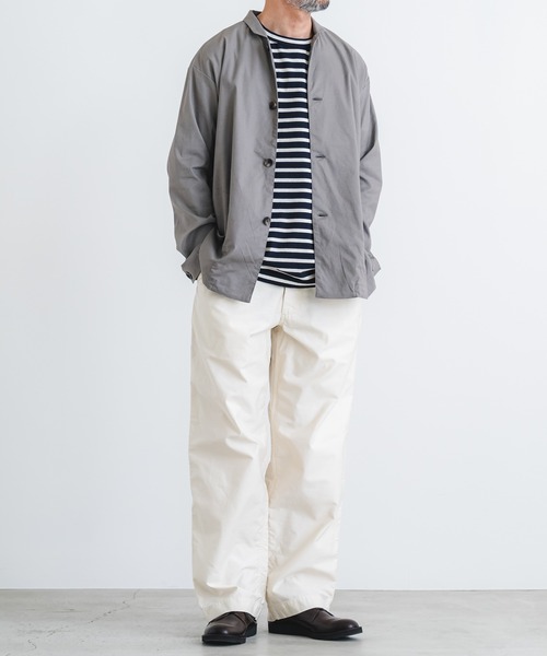 quadro（クオドロ）の「ドライ天竺ボーダークルーネックtee（Tシャツ/カットソー・メンズ・キナリ/ネイビー・MEDIUM/LARGE）」の13枚目の写真