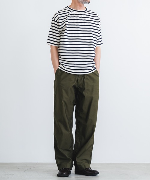 quadro（クオドロ）の「ドライ天竺ボーダークルーネックtee（Tシャツ/カットソー・メンズ・キナリ/ネイビー・MEDIUM/LARGE）」の15枚目の写真