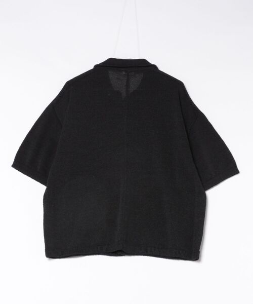 STYLISE（スタイライズ）の「【alvana】WASHI OPEN COLLAR SHIRTS KNIT / 3カラー [ALV-90184]（シャツ/ブラウス・メンズ・ブラック/ブラウン・L）」の3枚目の写真