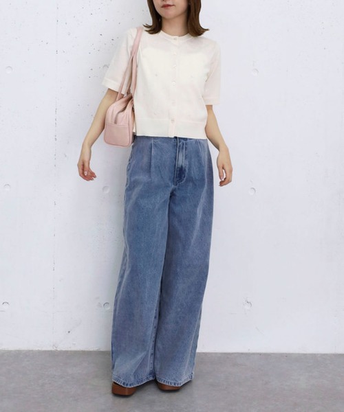 archives(アルシーヴ)の「スパンコール刺繍ニットカーディガン(カーディガン/ボレロ・レディース・アイボリー/ブラック/グレー/ピンク・MEDIUM)」の9枚目の写真