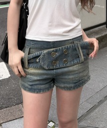 RAY CASSIN | 太ベルトマイクロショートパンツ(その他パンツ)