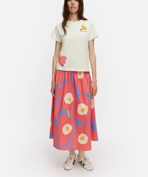 marimekko（マリメッコ）の「Mini Unikko / Meimi cotton poplin skirt