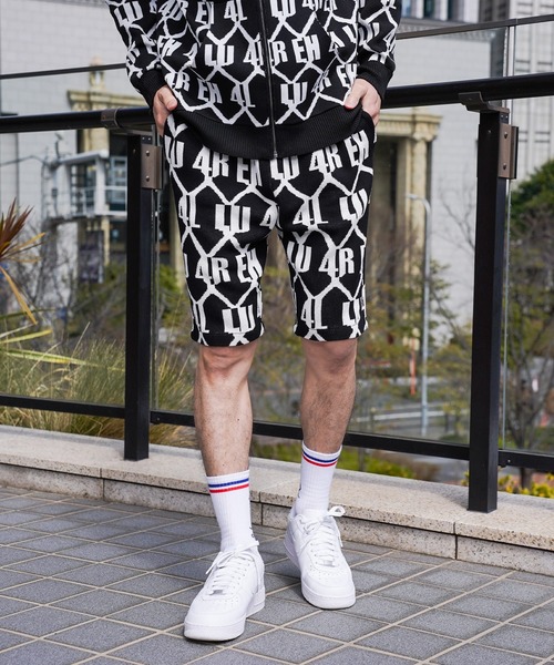 LUXE/R(ラグジュ)の「(RM)【LUXE/R】ジャガード ニット ハーフパンツ パンツ(その他パンツ・メンズ・ホワイト/ブラック・X-LARGE/LARGE/MEDIUM)」の2枚目の写真