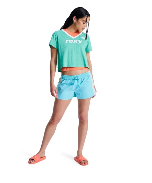 ROXY(ロキシー)の「ROXY ウィメンズ SUNLIT SMILES SHORT ショートパンツ 【2026年春夏モデル】/ロキシーウエストゴムショートパンツ(その他パンツ・レディース・ネイビー/アクア・MEDIUM/SMALL/X-SMALL)」の11枚目の写真