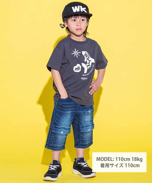 WASK(ワスク)の「【KAVU】ワスクシャークグラフィックTシャツ(Tシャツ/カットソー・キッズ・ブラック/ブルー・120cm/140cm)」の3枚目の写真