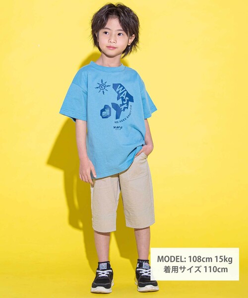 WASK(ワスク)の「【KAVU】ワスクシャークグラフィックTシャツ(Tシャツ/カットソー・キッズ・ブラック/ブルー・120cm/140cm)」の4枚目の写真