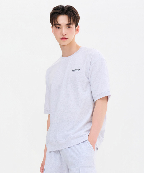 CHASECULT(チェイスカルト)の「共用クーリングコットン半袖スウェットTシャツ-FBRU5811D0E(Tシャツ/カットソー・メンズ・ライトグレー・90/100/105/110/95)」の2枚目の写真