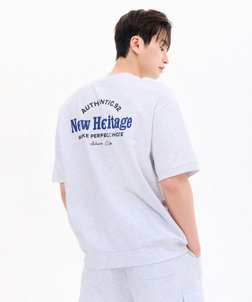 CHASECULT(チェイスカルト)の「共用クーリングコットン半袖スウェットTシャツ-FBRU5811D0E(Tシャツ/カットソー・メンズ・ライトグレー・90/100/105/110/95)」の3枚目の写真