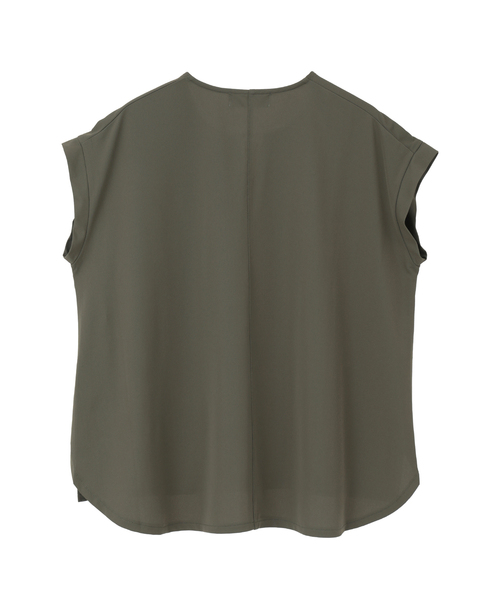 LOGEMENT DE CLAIRE(ロジュモンドクレール)の「【Allease/オールイーズ】キーネックノースリーブプル(Tシャツ/カットソー・レディース・オフホワイト/カーキ/ブラック/モカ・FREE)」の11枚目の写真