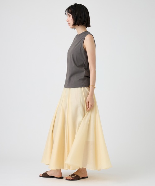 BABYLONE（バビロン）の「コットンリネンノースリプルオーバー（シャツ/ブラウス・レディース・ホワイト/ベージュ/チャコール・フリー）」の18枚目の写真