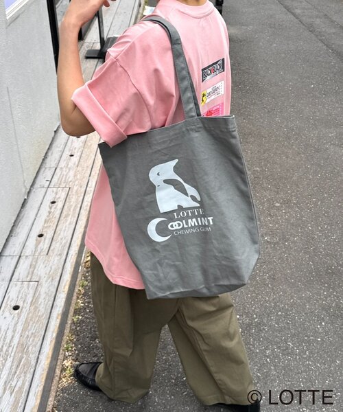 CIAOPANIC TYPY(チャオパニックティピー)の「【TYPY×LOTTE板ガム】クールミントトートバッグ(トートバッグ・レディース・グレー/ブルー/ブラック・ONE SIZE)」の12枚目の写真