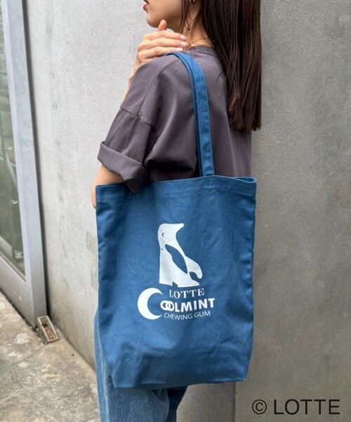 CIAOPANIC TYPY(チャオパニックティピー)の「【TYPY×LOTTE板ガム】クールミントトートバッグ(トートバッグ・レディース・グレー/ブルー/ブラック・ONE SIZE)」の7枚目の写真