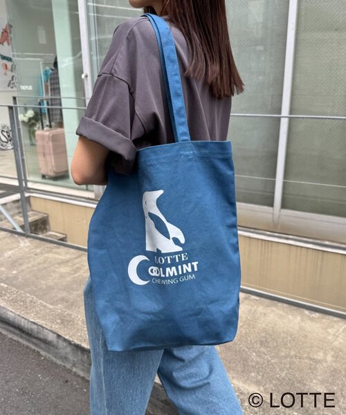 CIAOPANIC TYPY(チャオパニックティピー)の「【TYPY×LOTTE板ガム】クールミントトートバッグ(トートバッグ・レディース・グレー/ブルー/ブラック・ONE SIZE)」の6枚目の写真