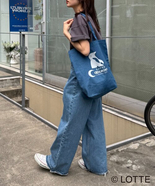 CIAOPANIC TYPY(チャオパニックティピー)の「【TYPY×LOTTE板ガム】クールミントトートバッグ(トートバッグ・レディース・グレー/ブルー/ブラック・ONE SIZE)」の5枚目の写真
