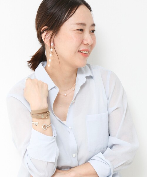 NOLLEY’S（ノーリーズ）の「【松葉(yuki_nol)別注】【grace grace/グラスグラス】スキップ淡水パールネックレス（ネックレス・レディース・オフホワイト・FREE）」の9枚目の写真