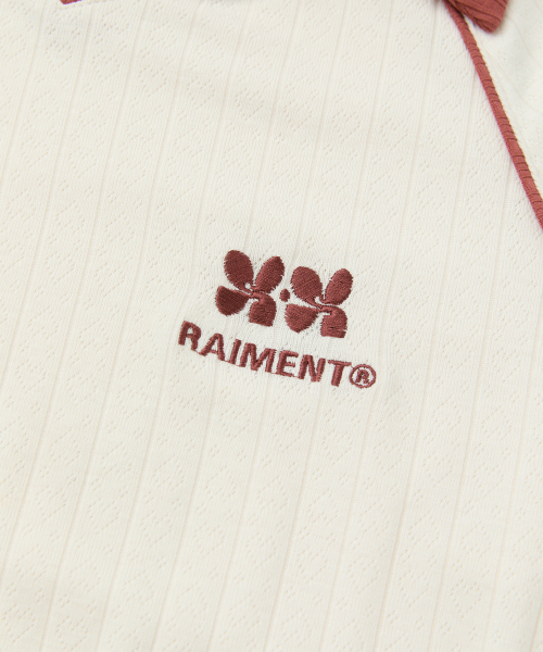 RAIMENT(レイメント)の「(W) ウィメンズハートパンチング配色カラーニット_ピンク(ニット/セーター・レディース・その他・WS/WM)」の6枚目の写真
