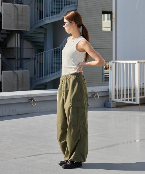 MILLER(ミラー)の「R.P.miller/ミラー CR Prib S/S Tank パネルリブ タンクトップ レディース 2026新作(タンクトップ・レディース・チャコールグレー/ベージュ/アイボリー・FREE)」の11枚目の写真