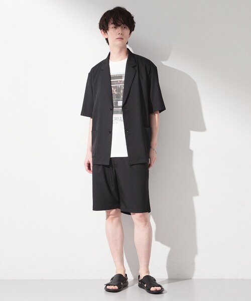 THE SHOP TK (ザ ショップ ティーケー )の「リラックスワイドショートパンツ セットアップ可/洗濯機OK(その他パンツ・メンズ・ブラック・02/03/04)」の13枚目の写真