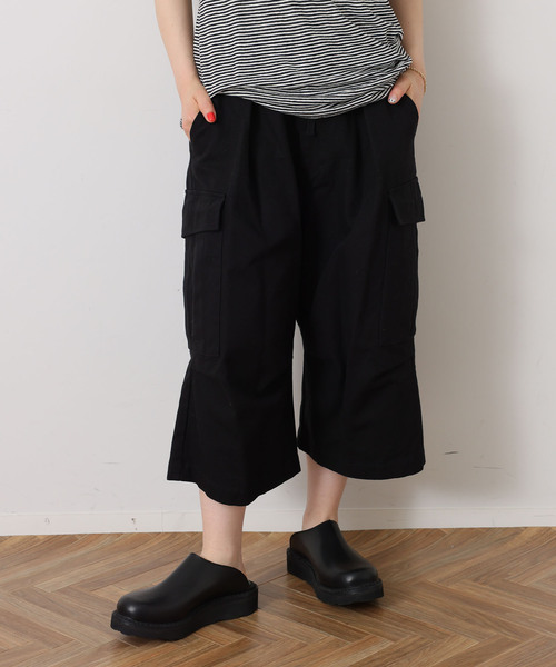 JOURNAL STANDARD LUXE(ジャーナルスタンダード ラックス)の「オックスワッシャー カーゴパンツ(カーゴパンツ・レディース・カーキ/ブラック・FREE)」の5枚目の写真