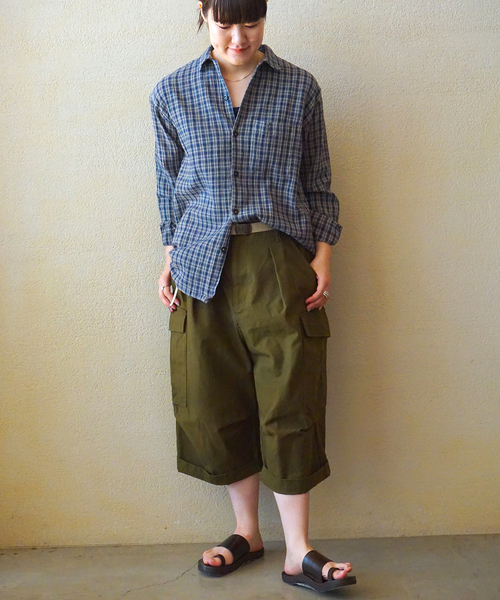 JOURNAL STANDARD LUXE(ジャーナルスタンダード ラックス)の「オックスワッシャー カーゴパンツ(カーゴパンツ・レディース・カーキ/ブラック・FREE)」の15枚目の写真