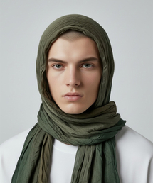 BORN SLIPPY（ボーンスリッピー）の「Soft Crinkle Fade Dye Scarf (Wet Forest)（バンダナ/スカーフ）」