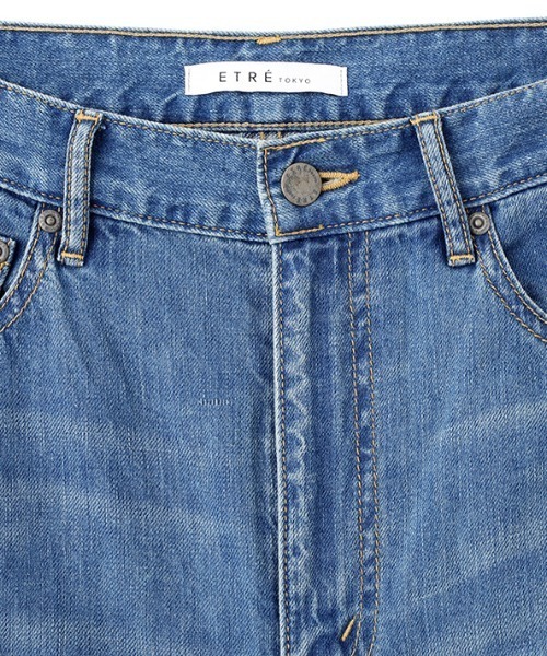ETRE TOKYO(エトレトウキョウ)の「コットンリネンカーブデニムパンツ(デニムパンツ・レディース・ブルー/インディゴブルー・M/S)」の22枚目の写真