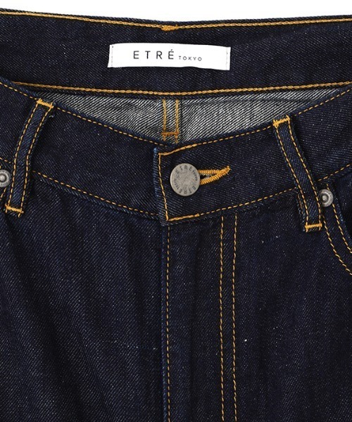 ETRE TOKYO(エトレトウキョウ)の「コットンリネンカーブデニムパンツ(デニムパンツ・レディース・ブルー/インディゴブルー・M/S)」の18枚目の写真