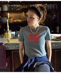 PBプリントクルーネック半袖Tシャツ