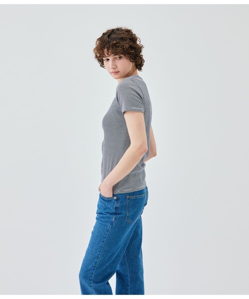 PETIT BATEAU(プチバトー)の「PBプリントクルーネック半袖Tシャツ(Tシャツ/カットソー・レディース・ブルー系その他・X-SMALL/MEDIUM/SMALL)」の9枚目の写真